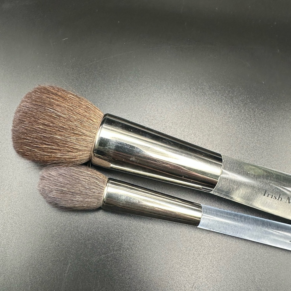 Laura Mercier Lucite Powder and Setting Brushes.